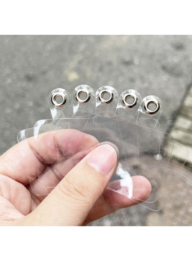 Soft Pvc Mobile Phone Lanyard Gasket Anti-loss Clip Transparent Back Sticker Lanyard Patch Mobile Phone Charging Port Fixing Piece-Specifications:Pvc-t Type-eyes Transparent  - Image 2