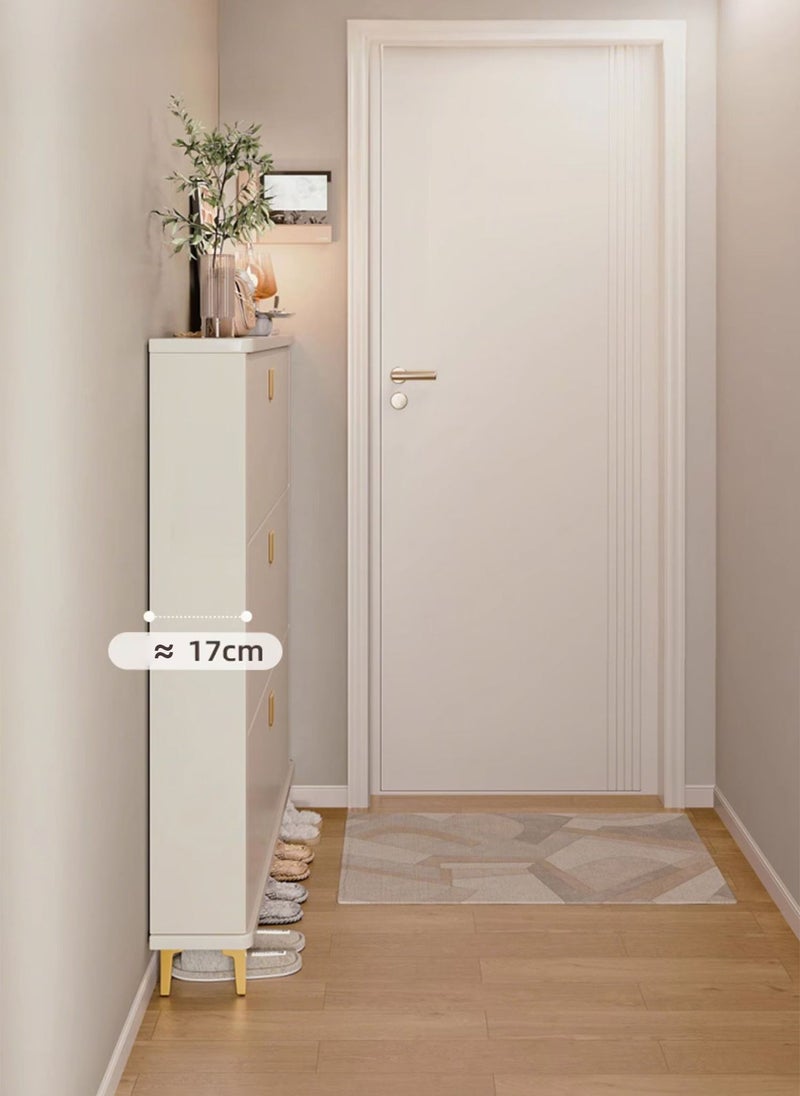 Sharpdo Home Entrance Furniture 3-Layer Ultra-Thin Shoe Cabinet, Flip-Top Ultra-Thin Shoe Cabinet, Saves Space  - Image 5