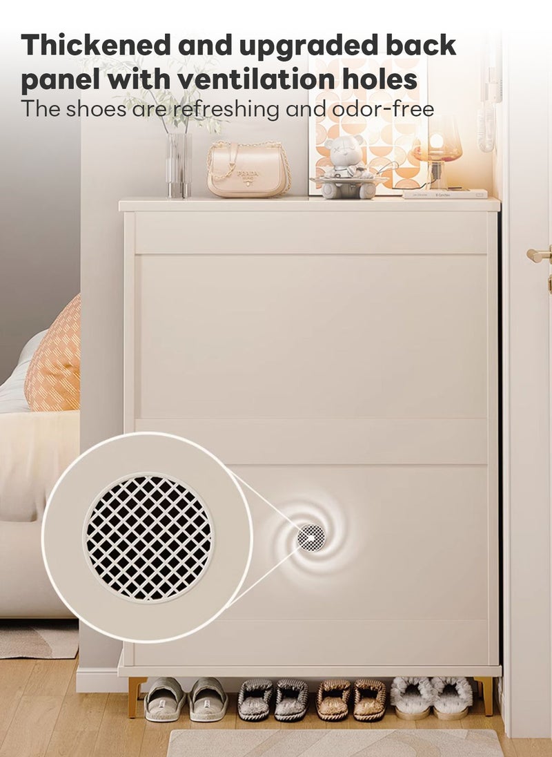 Home Entrance Furniture 3-Layer Ultra-Thin Shoe Cabinet, Flip-Top Ultra-Thin Shoe Cabinet, Saves Space