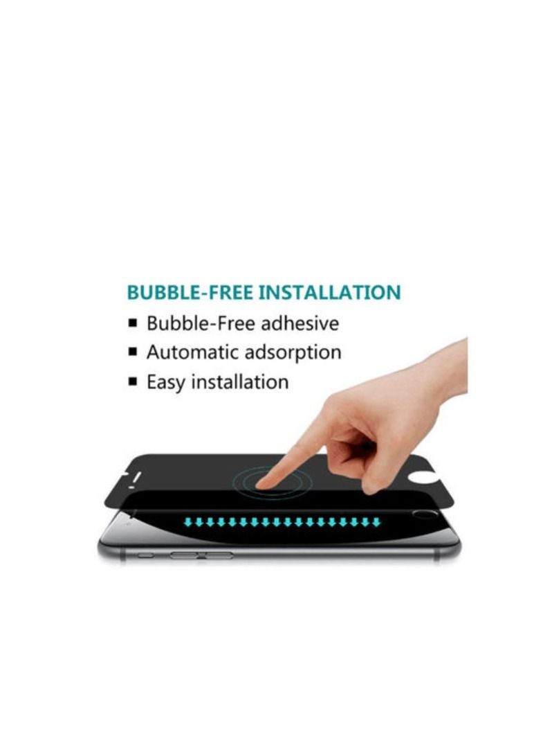 أكاليكس واقي شاشة من الزجاج المقسى لآيفون 7 بلس أسود - Image 2