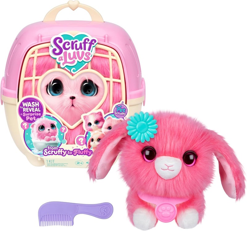 Scruff A Luvs Pet Single Pack - Pink Bunny - Image 1