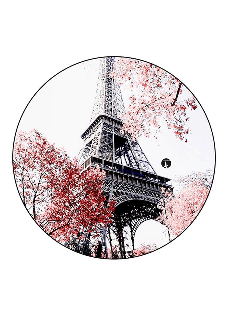 RKN The Effiel Tower Printed Mouse Pad Round  Multicolour