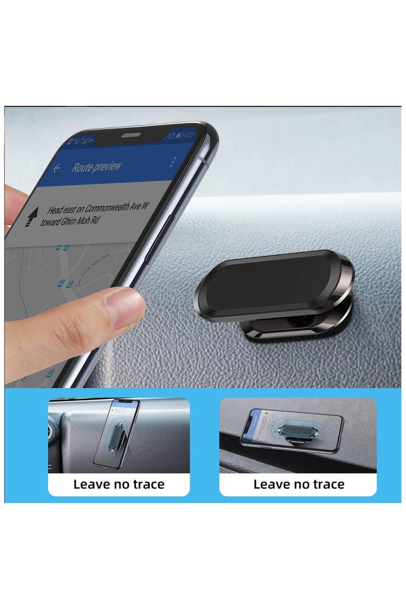 جو-ديز حامل هاتف مغناطيسي للسيارة، حامل هاتف مغناطيسي قوي للسيارة، حامل لوحة القيادة العالمي قابل للتعديل 360 درجة، يناسب iPhone وSamsung وجميع الهواتف الذكية مع لاصق - أسود - Image 3