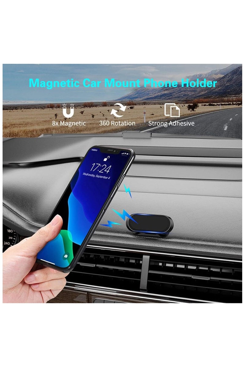 جو-ديز حامل هاتف مغناطيسي للسيارة، حامل هاتف مغناطيسي قوي للسيارة، حامل لوحة القيادة العالمي قابل للتعديل 360 درجة، يناسب iPhone وSamsung وجميع الهواتف الذكية مع لاصق - أسود - Image 5