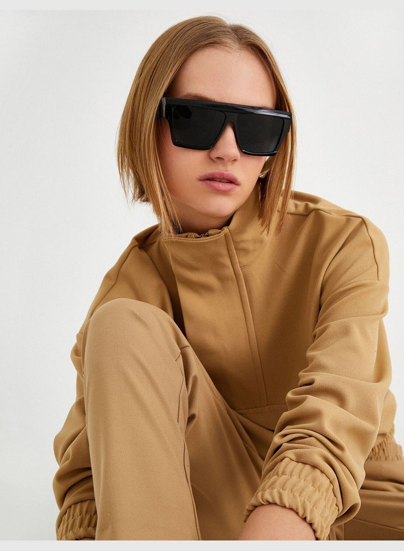 KOTON Mock Neck Zipper Sweatshirt - Image 1