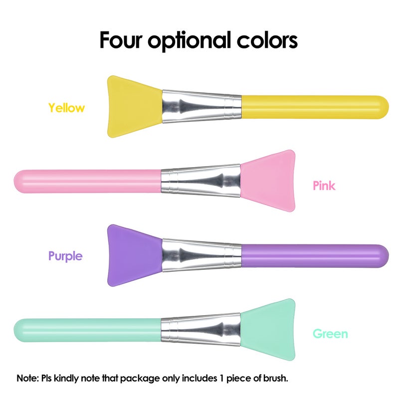 1Pcs Silicone Makeup Brush Facial Mask Foundation Brush Cosmetic Brush Make Up Tool Random color - Image 4