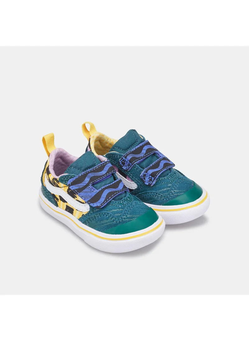 VANS Kids’ x Crayola ComfyCush New Skool Velcro Unisex Shoe (Baby And Toddler)