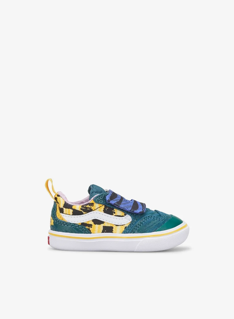VANS Kids’ x Crayola ComfyCush New Skool Velcro Unisex Shoe (Baby And Toddler)