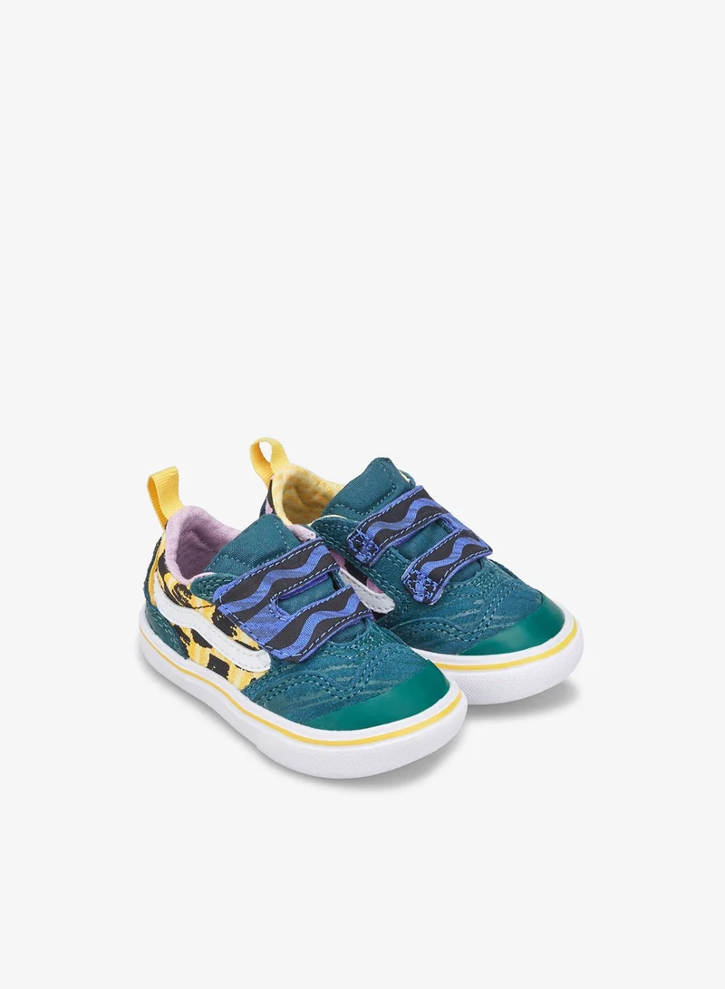 VANS Kids’ x Crayola ComfyCush New Skool Velcro Unisex Shoe (Baby And Toddler)