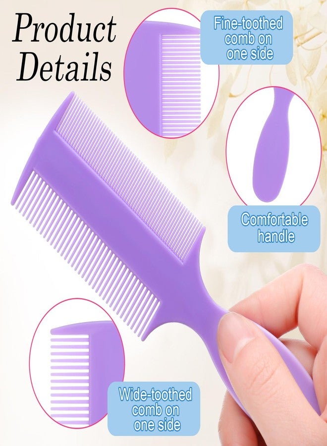 Singhoow 6 Pcs Baby Double Sided Fine Teeth Comb Dandruff and Lice Pet Flea Comb for Newborn Babies Adults Pets Baby Shower Gifts - Image 3
