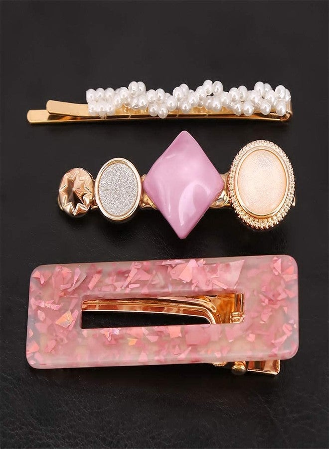 Sajani 3Pcs Acrylic Hair Clip/Pearl Hair Clip/Styling Hair Accessories/Elegant Pearl Hair Pins For Women & Girls - Image 1