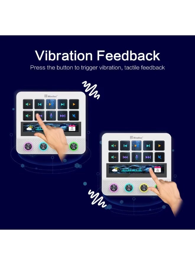 Mirabox N4 Pro Streamdeck 10-Key Mini Keypad Visual Macro Live Content MBOX Keyboards Creation Controller Multimedia Keypad Gift - Image 3