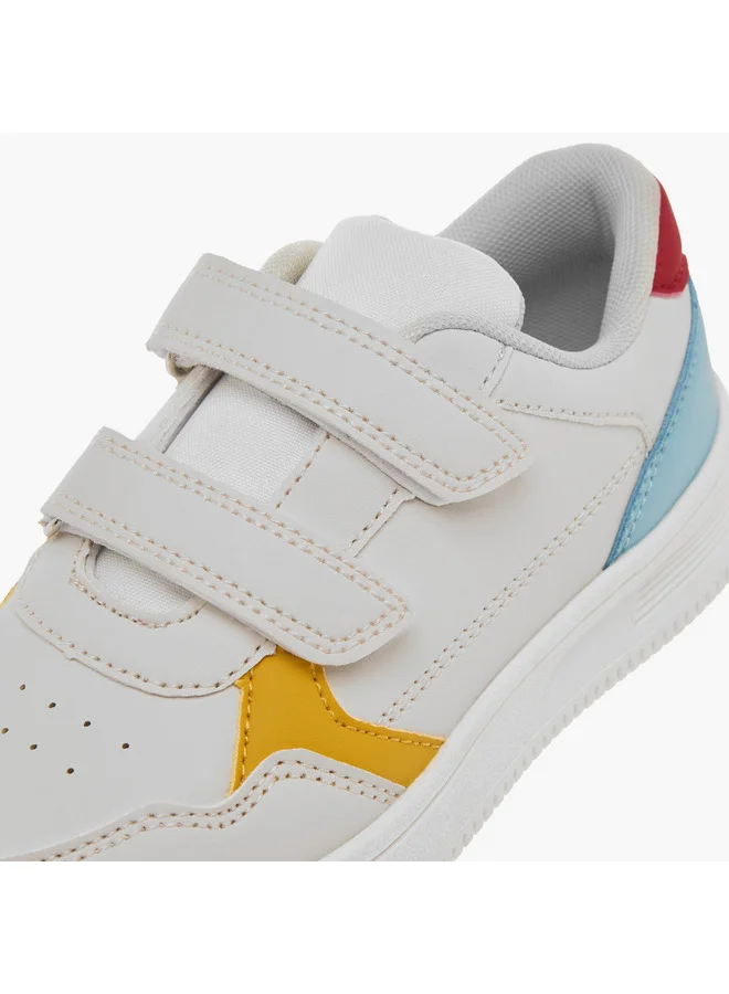 LBL by Shoexpress Boys Panelled Sneakers with Hook and Loop Closure