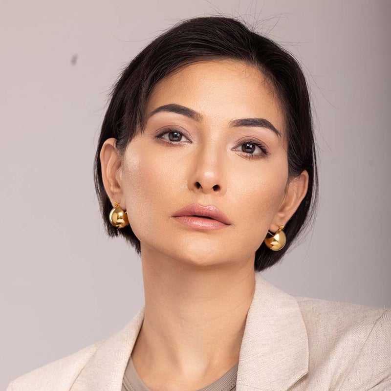 Palmonas أقراط بالموناس على شكل حلقة للنساء - مقاومة للماء ومضادة للتأكسد - Image 4