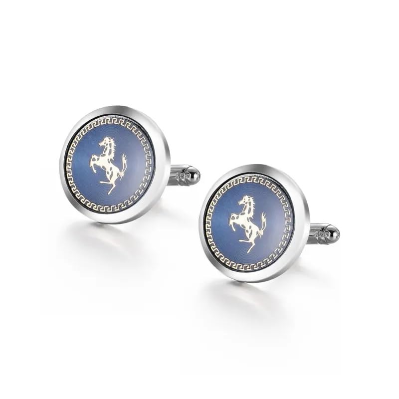 Miami Jewellery Cuff Links Cufflinks Set for Mens Boys Man Boy Formal Shirts Cufflinks for Men Blue Horse Valentine Gifts - Cufflink-M9103 - Image 2