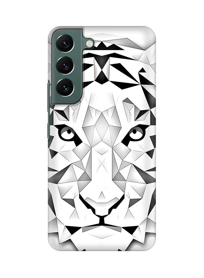 ستايلايزد جراب لهاتف جالاكسي S22 رفيع سناب كلاسيك سيريز شيلد بطباعة نهائية غير لامعة - بولي تايجر - Image 1