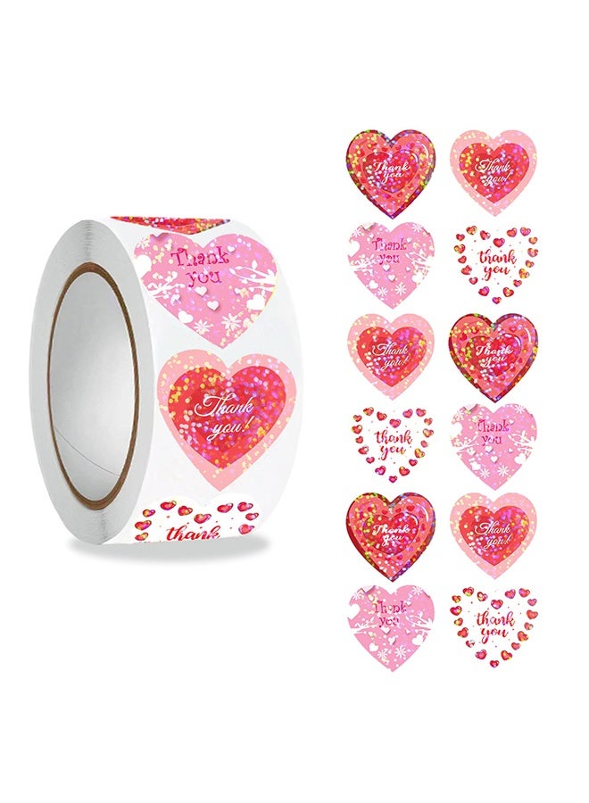 Lemon 1000 PCS Heart Stickers for Kids, Colorful Heart Shape Self Adhesive Sticker, Decorative Love Stickers Labels for Valentine's Day, Kids Reward, Wedding, Mother's Day Envelopes Gift Packaging - Image 5