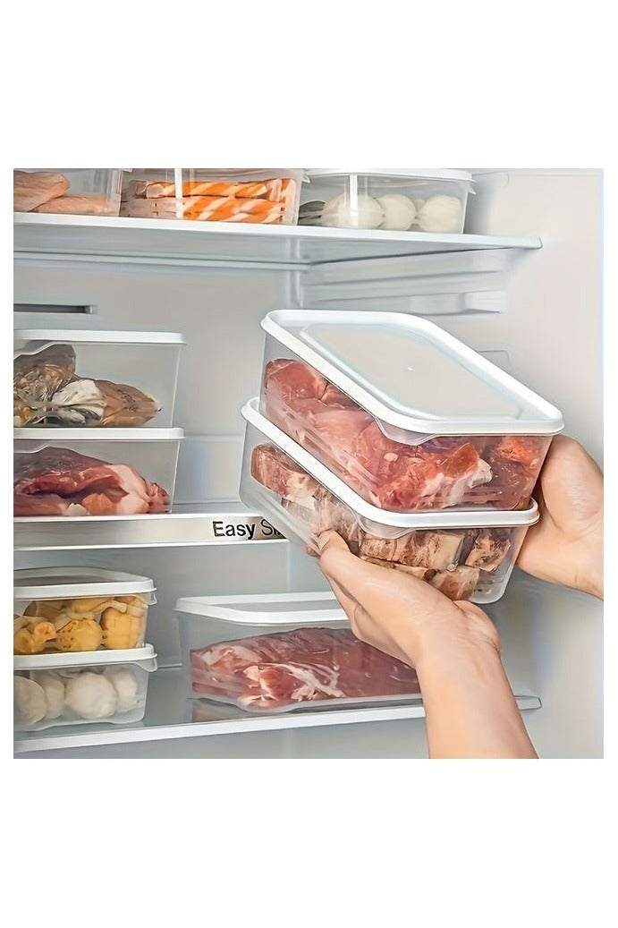 هومستر 5 علب، الثلاجة صندوق تخزين اللحوم المجمدة، درجة تصنيف الأطعمة شبكة، آيس كريم بدون صليب، صندوق مجمد مختوم ومحفظ طازج - Image 1