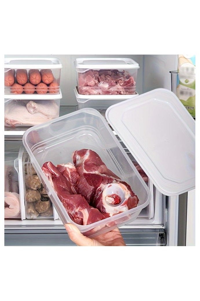 هومستر 5 علب، الثلاجة صندوق تخزين اللحوم المجمدة، درجة تصنيف الأطعمة شبكة، آيس كريم بدون صليب، صندوق مجمد مختوم ومحفظ طازج - Image 2