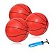 INTOWIND Mini Basketballs 3 Pack 7inch Small Basketball Size 3 Set with Pump Needle Ideal for Mini Hoop Outdoor Indoor Play Kids Basketball Party Favors - Image 2