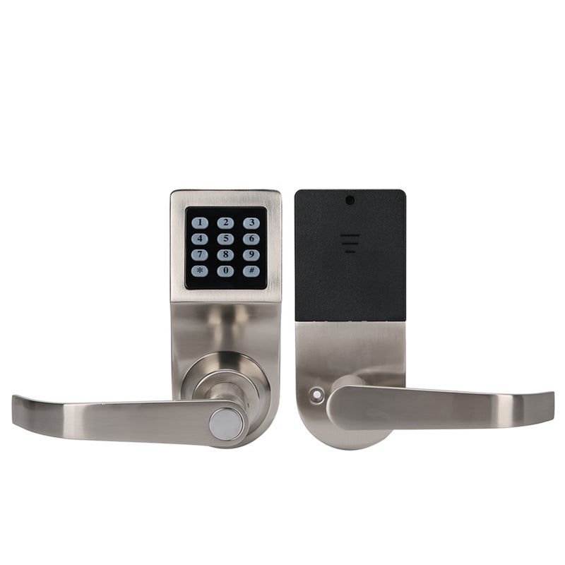 Induction Electronic Password Lock Smart Digital Door Lock with IC Card Codes and Key Unlocking Security Entry - Image 3