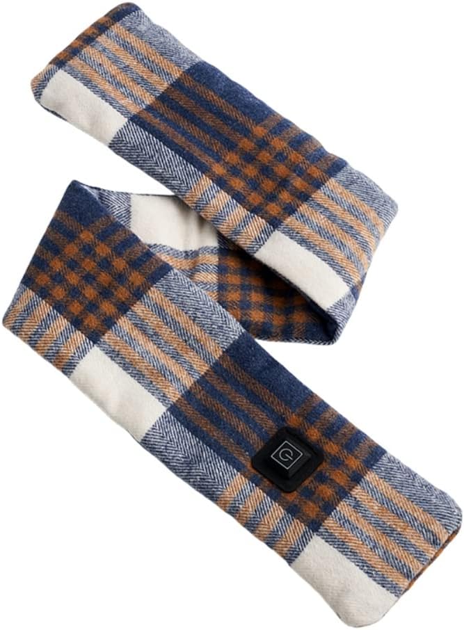 ويوبلز وشاح تدفئة بثلاثة مستويات حرارة، وشاح تدفئة قابل لإعادة الشحن، وبطارية شحن متنقلة، وشاح شتوي دافئ للرجال والنساء، مناسب للتخييم والمشي لمسافات طويلة والتزلج وعيد الميلاد - Image 1