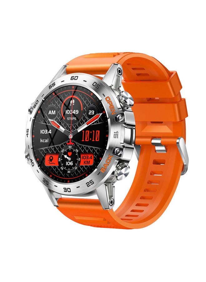 K52 Smart Watch Heart Rate Bluetooth Call InFormation Push Sports Wristband Digital Computer Smart Watch-Color:silver Nylon Green