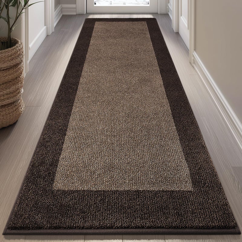 DOMUSTEX Machine Washable Kitchen Rug 32" x 72", Non Slip Indoor Door Rug, Absorbent Entrance Runner Rug for Bedroom, Hallway, Bathroom, Floor (Roll Packing) - Image 1