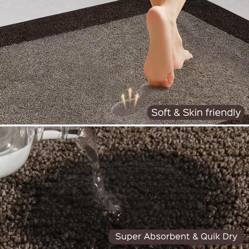 DOMUSTEX Machine Washable Kitchen Rug 32" x 72", Non Slip Indoor Door Rug, Absorbent Entrance Runner Rug for Bedroom, Hallway, Bathroom, Floor (Roll Packing) - Image 2