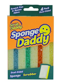 Scrub Daddy Set Of 4 Sponge Daddy Dual Side Scrubber plus Sponge Assorted  - Image 1