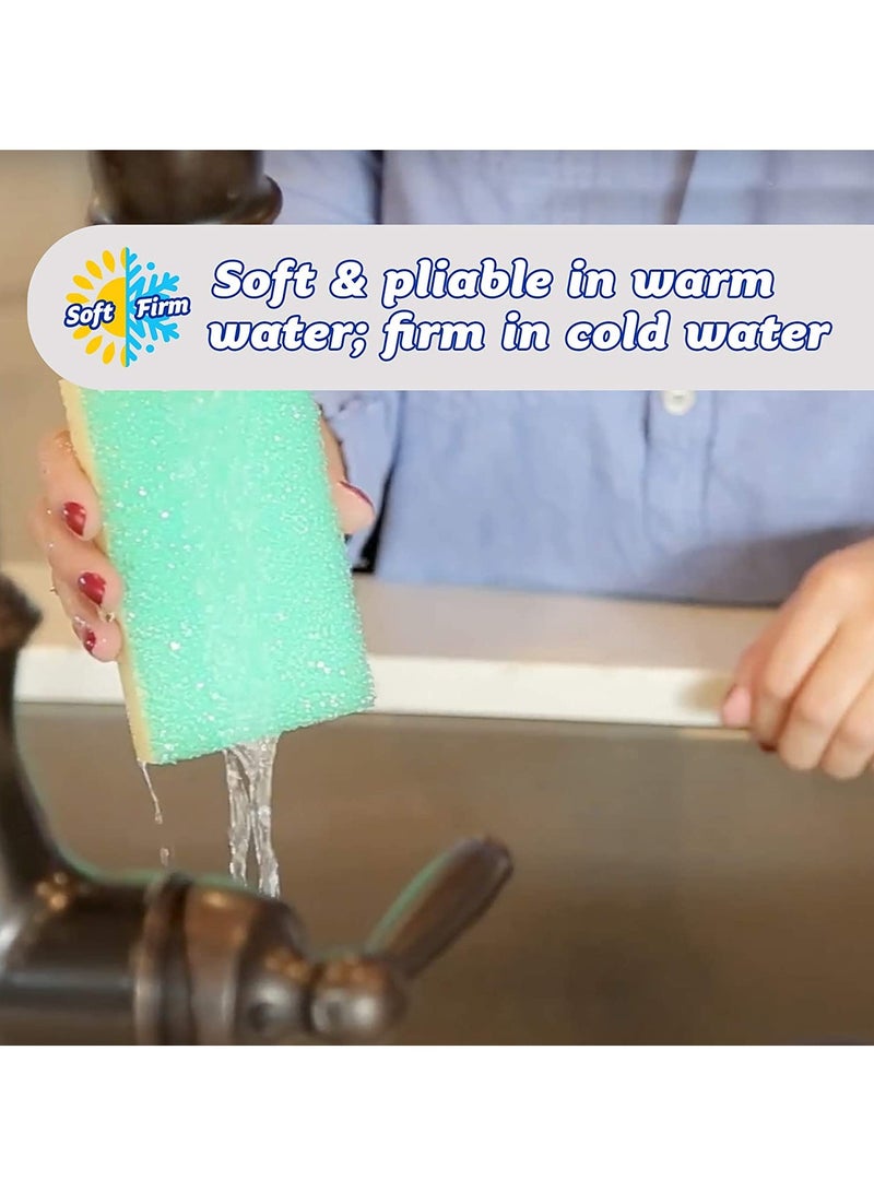 Scrub Daddy مجموعة من 4 إسفنجات مدهشة مزدوجة الجوانب بالإضافة إلى إسفنجة متنوعة - Image 5