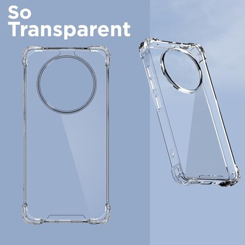 Pikkme Back Cover for Realme P3 Pro 5G PC + TPU Clear Transparent Raised Edges Shockproof Protective Phone Bumper Case(Transparent) - Image 2