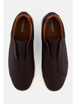 Algspar Men Slip On Casual Shoes, Brown  - Image 3