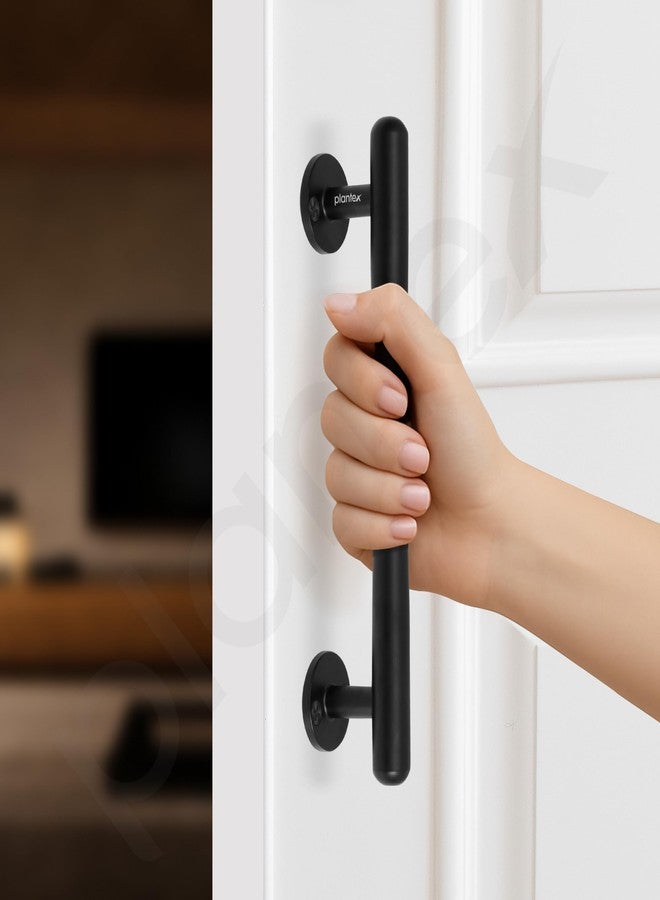 Plantex 8 Inch Pull-Push Door Handle/Stainless Steel Main Door Handle/3 Years Warranty Pack of 2 (S-142, Black) - Image 4