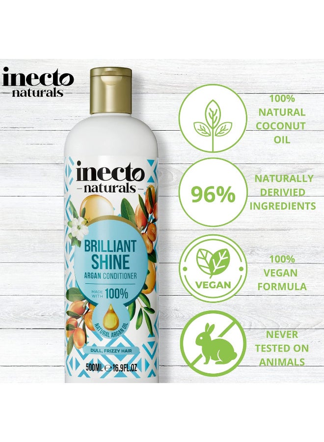 INECTO Natural Brilliant Shine Argan Conditioner 500 ML - Image 3