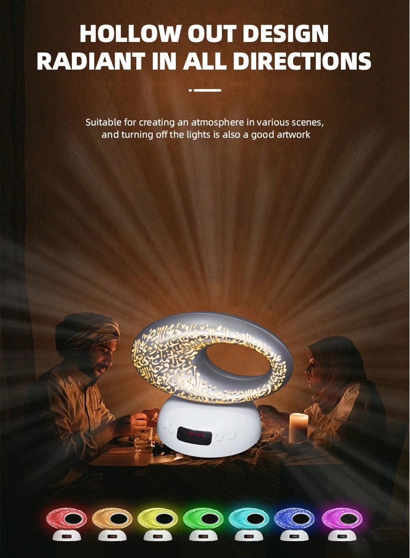 Transform Your Spiritual Experience: Museum of the Future Digital Quran Speaker - Wireless LED, Azan Clock, App Control | Immersive Quranic Verses, Seamless Connectivity for Modern Muslims - Image 3