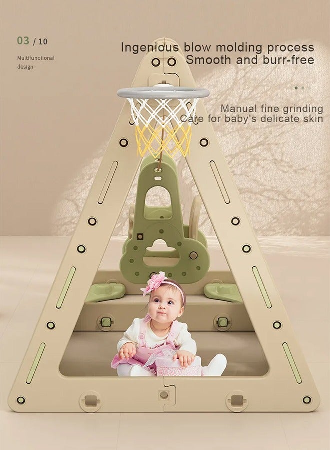 JSAITOYS Climbing Frame Children's Indoor Swing Baby Swing Combination Toy Home Small Park Playhouse For Baby - Image 4