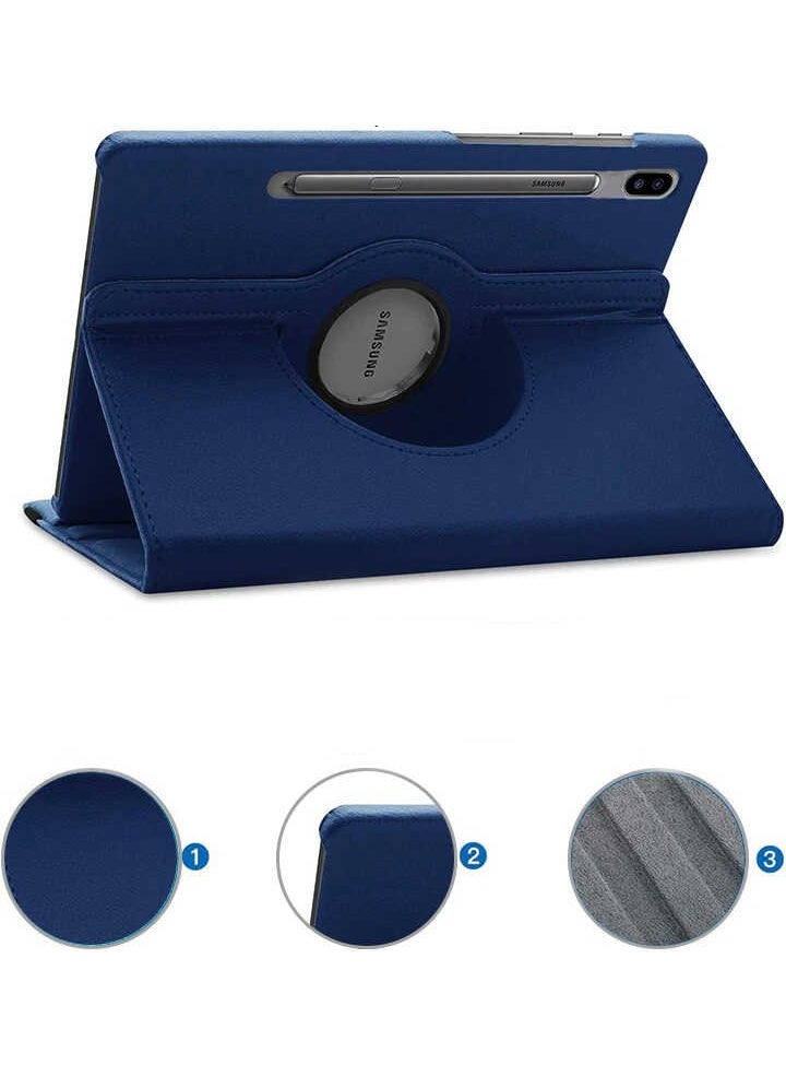 FUJİMAX - FUJIMAX Samsung Galaxy Tab S8 Case 360 Degree Rotatable Horizontal and Vertical Stand Leather Case + 9H Full Cover Nano Screen Protector - Image 1