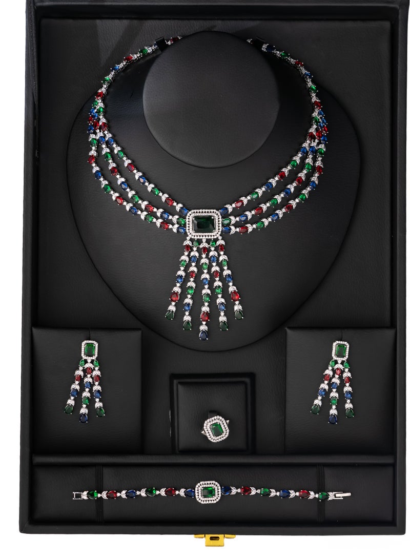 أوزون طقم زركون نسائي دقة الألماس من ozon - Image 3