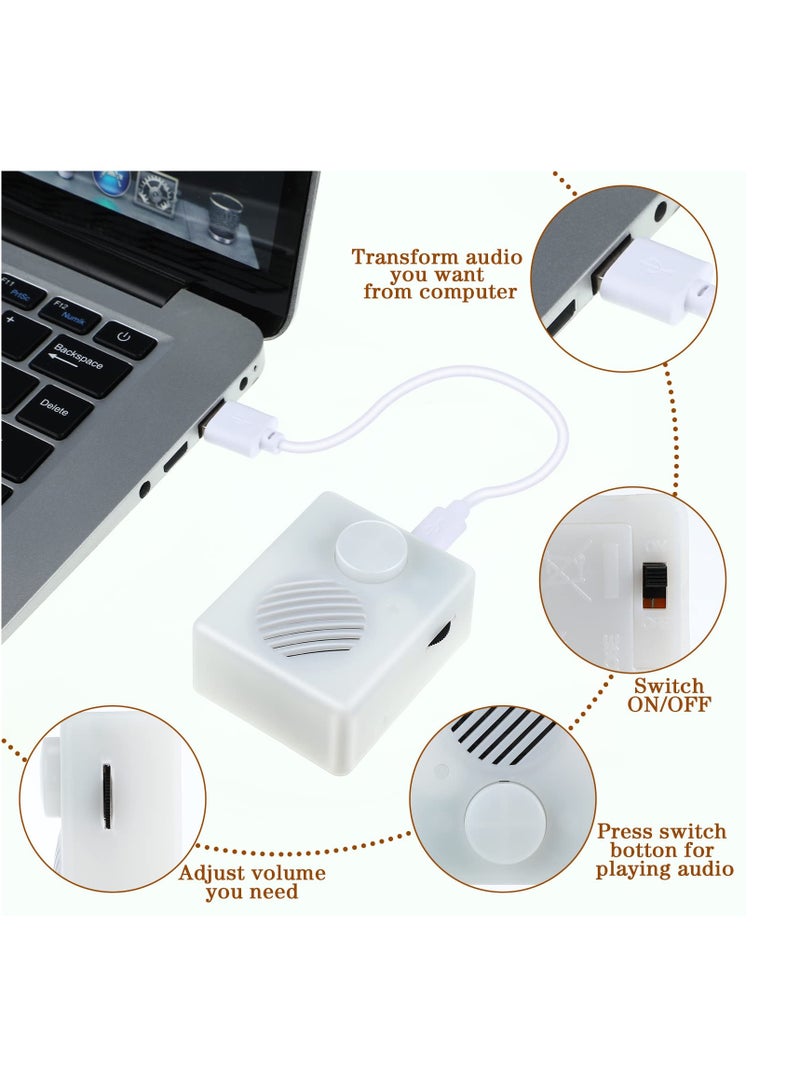 Voice Recorder for Stuffed Animal 960 Seconds Stuffed Animal Voice Recorder Box with Volume Adjust, Recording Device Sound Module for Toys 16M Voice Sound Recorder for Plush Toy Stuffed Teddy Bear - Image 2