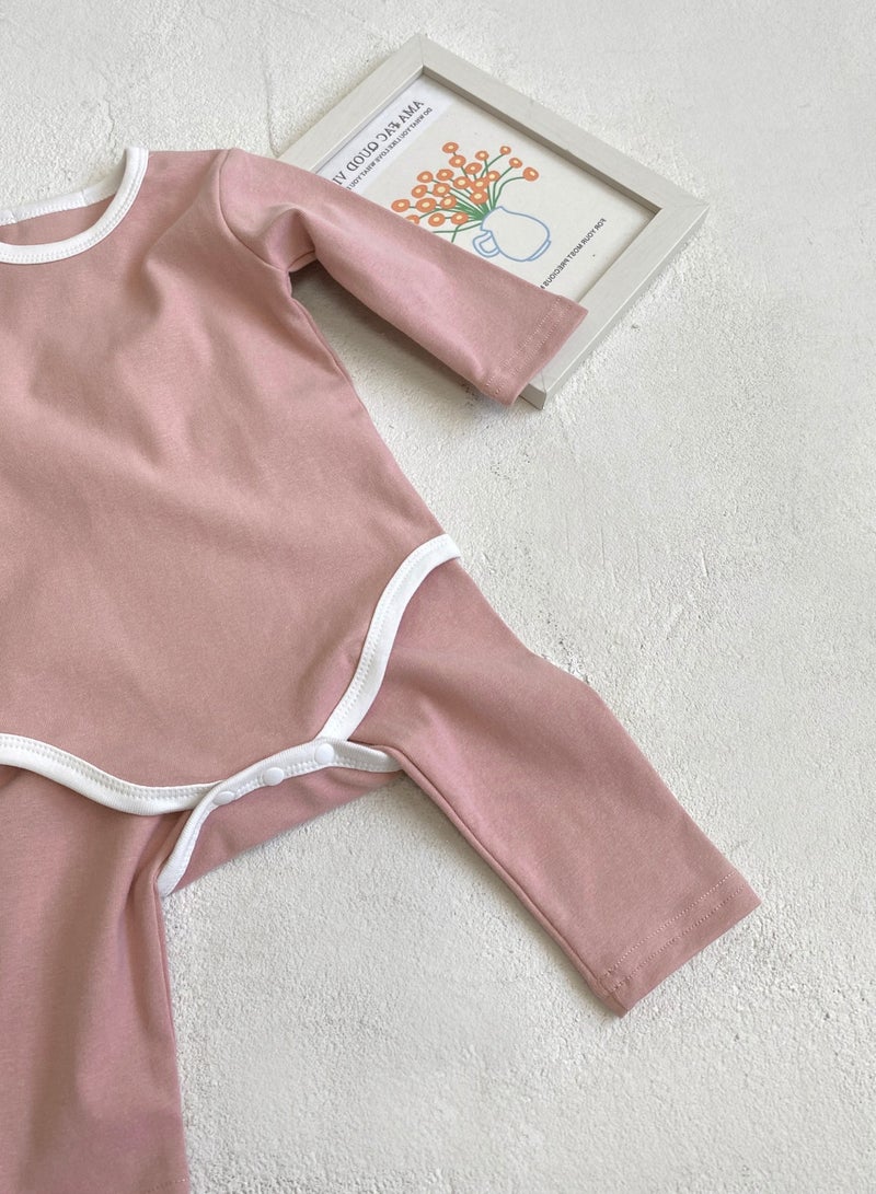 RedMapleTEK Baby Soft And Breathable Cotton Bodysuit + High Waist Pants Set - Image 5
