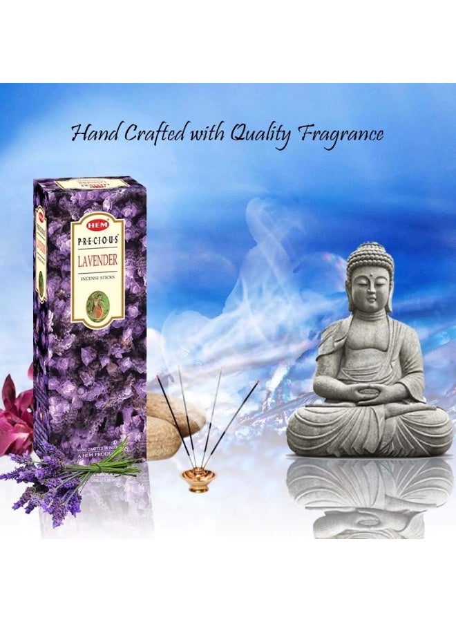 هيم أعواد بخور هيم باللافندر - عبوة من قطعتين بوزن 100 غرام (200 غرام إجمالاً) - عطر يدوم طويلاً للاسترخاء والتأمل وتعطير المنزل. - Image 3