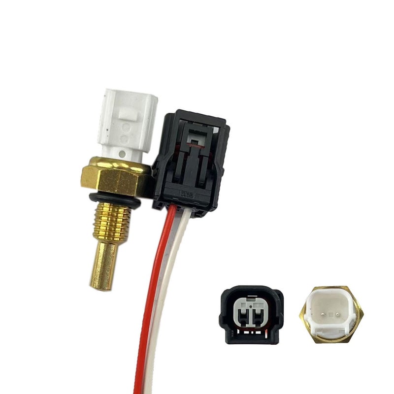 FainWan 37870RWCA01 Coolant Temperature Sensor with Connector Pigtail Harness Compatible with Accord Civic Crosstour Fit Odyssey Pilot Ridgeline Replace 37870RTA00537870RZA007712741