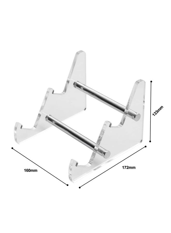 Sumgsn Mechanical Keyboard Storage Stand Display Keyboard Holder White Transparent Acrylic Stand for Two Keyboard - Image 2