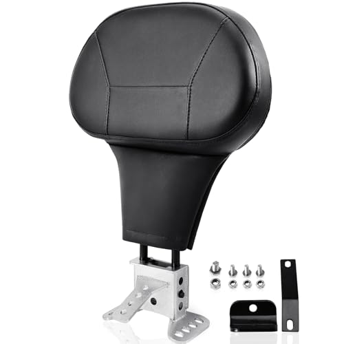 kekykm 20092025 Adjustable Driver Rider Backrest compatible with Harley Davidson Touring Street Glide Road Glide Road King Ultra Limited Electra Stitch Backrest Pad