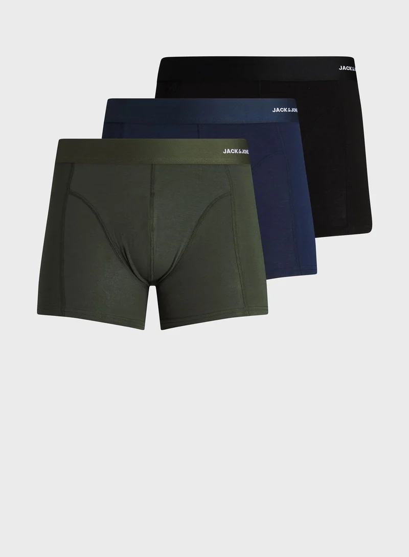 JACK & JONES 3 Pack Logo Trunks