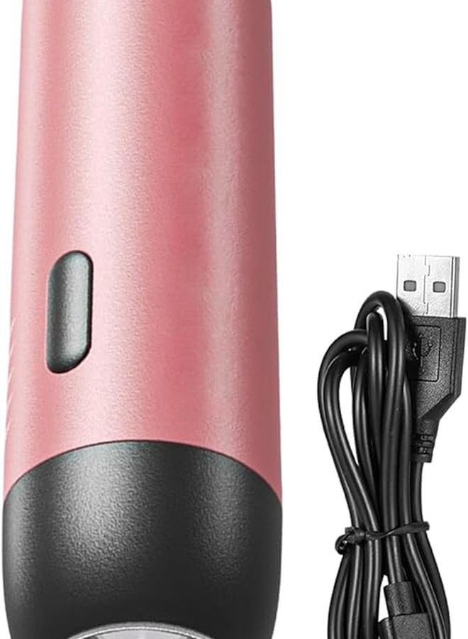 مصباح يدوي وردي للأطفال قابل للشحن قابل للتعديل عالي الشمعة 3 أوضاع للقراءة الليلية في الهواء الطلق - Image 1