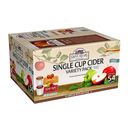 Grove Square Cider Pods Variety Pack Single Serve Pack of 54 Packaging May Vary - Image 1