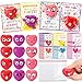 Jerify 200 Pcs Valentines Heart Shape Stress Ball with Cards Stress Relief Fidget Toy for Valentine Party Favors Greeting Cards Gifts Classroom Gift Exchange - Image 2