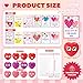 Jerify 200 Pcs Valentines Heart Shape Stress Ball with Cards Stress Relief Fidget Toy for Valentine Party Favors Greeting Cards Gifts Classroom Gift Exchange - Image 4